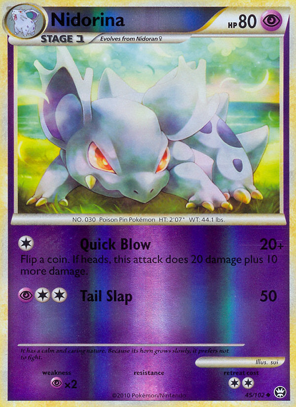 Triumphant Nidorina #45/102 reverse holo